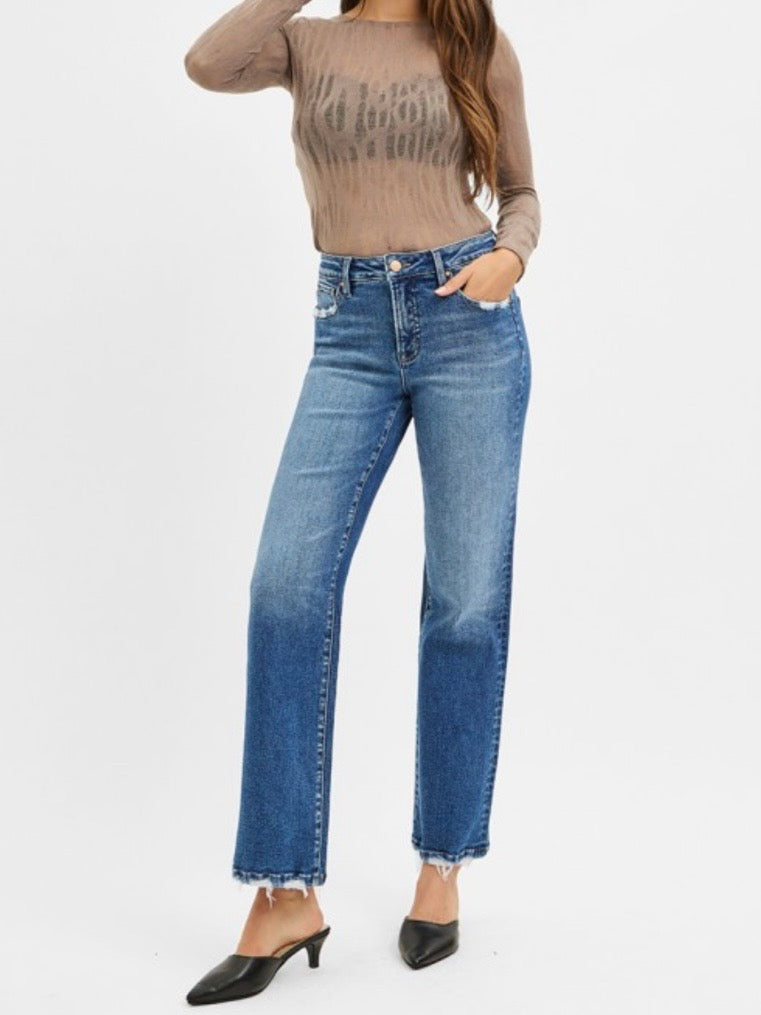 Kassie High-Rise Straight Denim