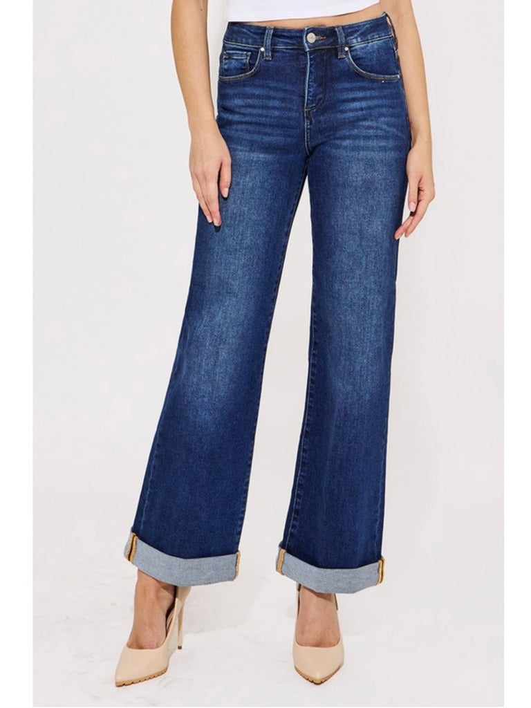 Tristan High-Rise Wide-Leg Denim