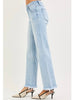 Holly Mid-Rise Light-Wash Straight Denim