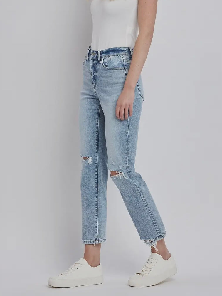 Katy High-Rise Straight Denim