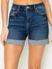 Tasha High-Rise Denim Shorts - PLUS