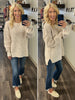 Jamie Soft Chenille Sweater - Cream