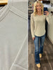 Sonya Long Sleeve Waffle Knit - Taupe