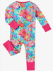 Reese Bamboo Zippy Romper - Bright Blooms