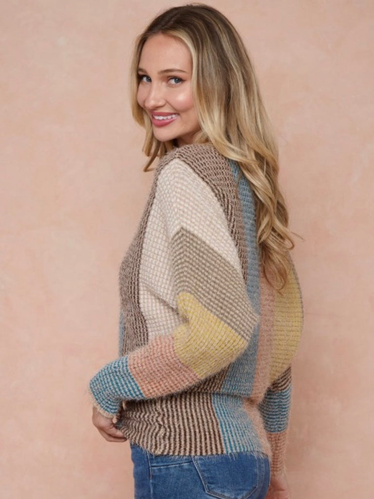 Rori Striped Dolman Sweater