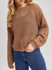 Jane Open Knit Sweater - Mocha