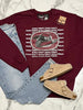 Okoboji Pioneers Multi-Logo Sweatshirt - Maroon
