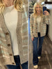 Carmen Plaid Sweater - Mocha/Teal