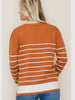 Jessie Striped Sweater - Rust