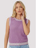 Bella Sweater Tank- Orchid
