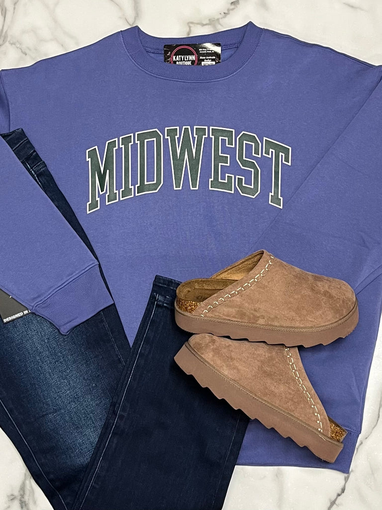 Midwest So-Soft Crewneck - Marlin Blue