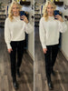 Margo Puff Sleeve Sweater - Ivory