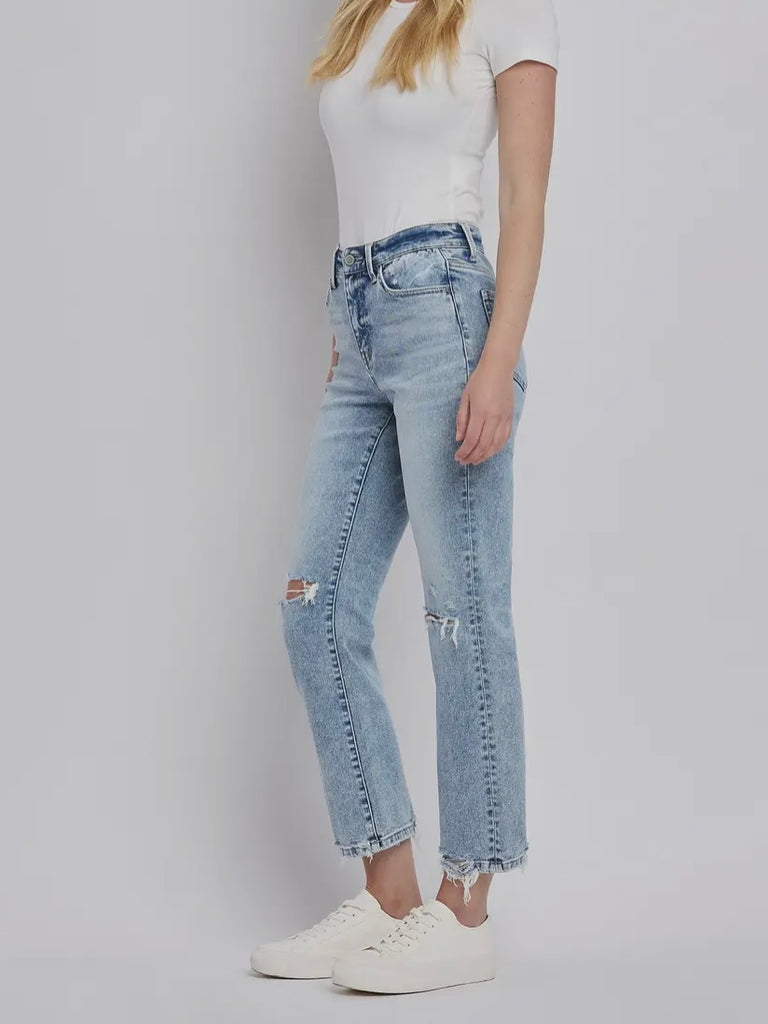 Katy High-Rise Straight Denim