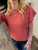 Alicia Sweater Vest - Rust