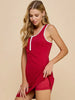 Gretta Athletic Dress - Red