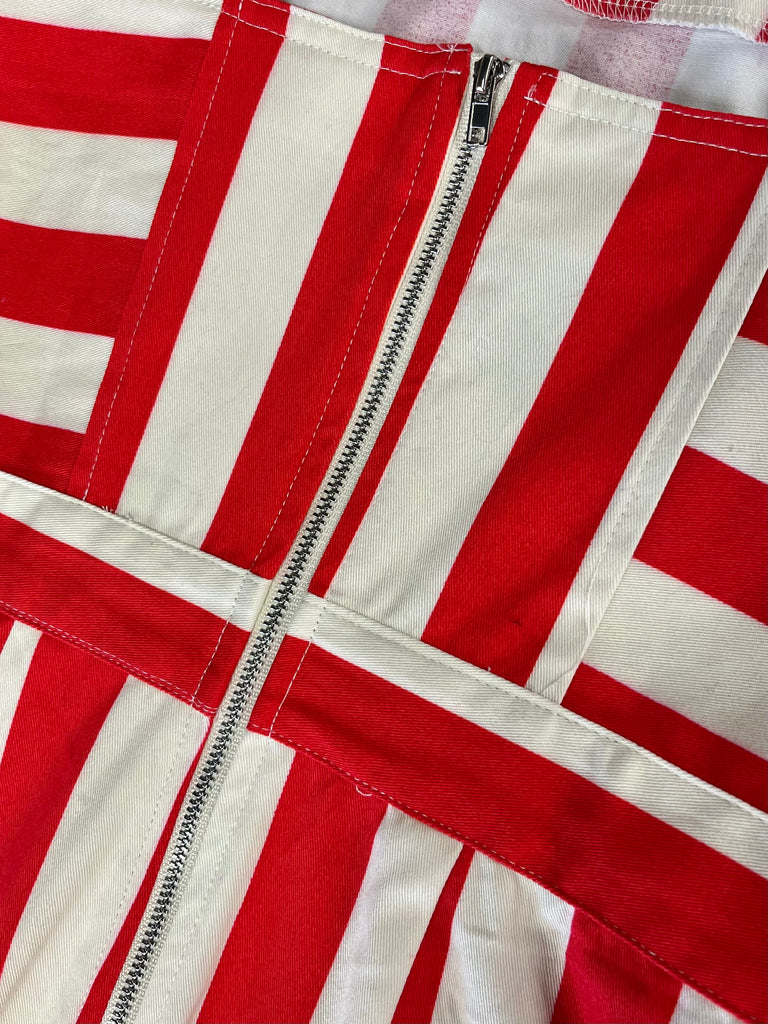 Lydia Striped Dress Red/White