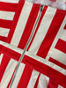 Lydia Striped Dress Red/White