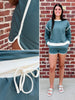Jorden Crewneck/Shorts Set - Dark Teal