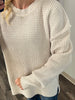Jamie Soft Chenille Sweater - Cream