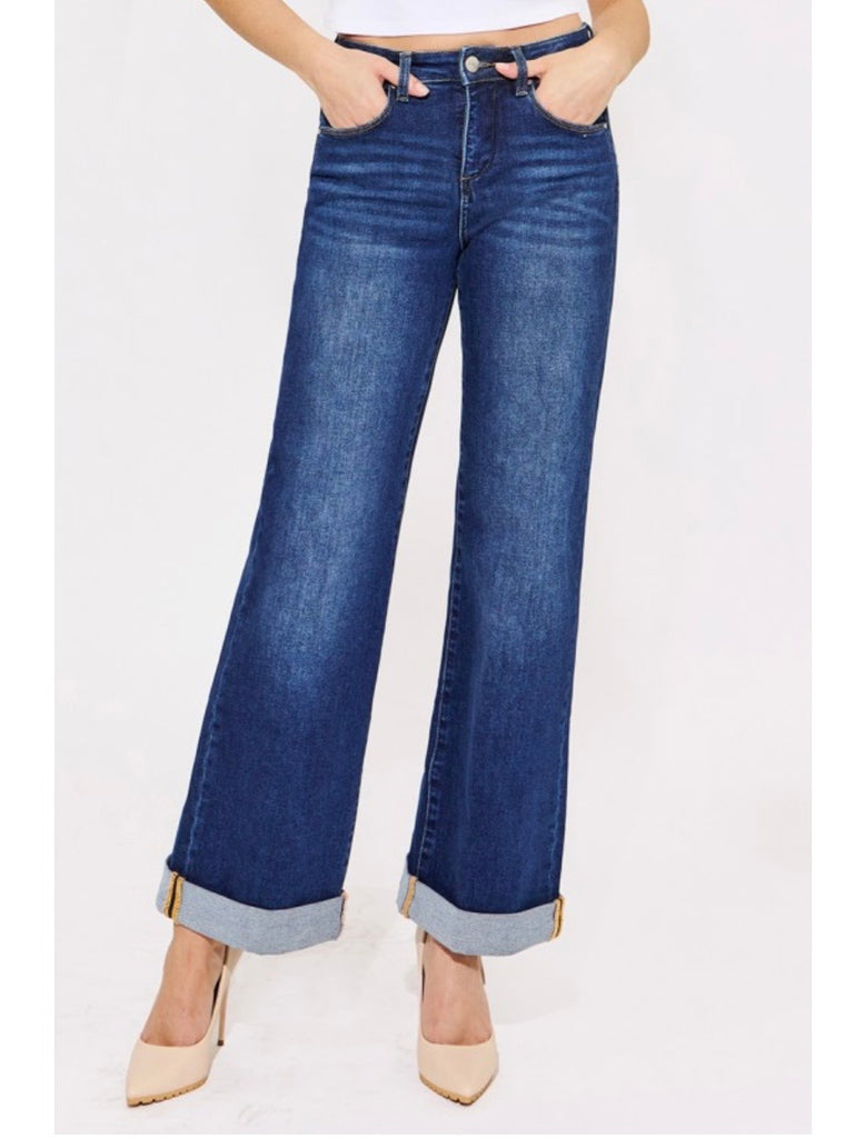Tristan High-Rise Wide-Leg Denim