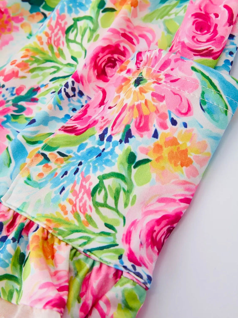 Stella Floral Dress with Layered Tiers