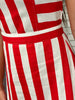 Lydia Striped Dress Red/White