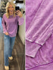 Sadie Mineral Wash Long Sleeve - Violet