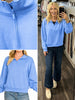 Tessa 1/4 Zip - Light Blue