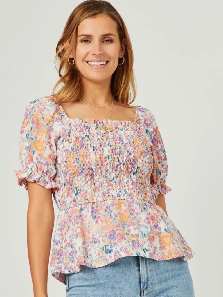 Stella Floral Smocked Top