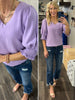 Halie Ann Smocked Sleeve Top - Lilac
