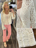 Willa Crochet Lace Open Cardigan