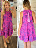Hayden Tiered Dress - Magenta/Purple
