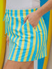 Rori Blue/Yellow Stripes Skort