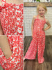 Gemma Pink Floral Romper