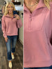 Zoey 1/4 Zip Pullover - Blush