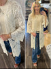 Kallie Crochet Bell Sleeve Cardi - Cream