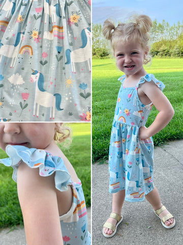 Kayla Floral Tank - Creamsicle