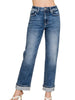 Jenae Straight Cuffed Denim
