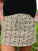 Rori Black/Cream Floral Skort
