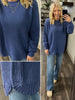 Terri Waffle Knit Sweater - Marlin