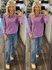 Sadie Mineral Wash Long Sleeve - Violet