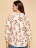 Rea Long Sleeve Rust Floral Blouse