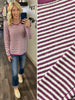 Courtney Striped Sweater - Magenta