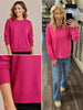Laura Drop-Shoulder Sweater - Pink