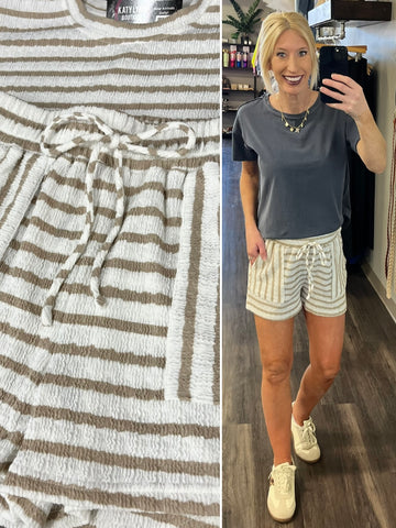 Evie Wrap Dress with Shorts - Khaki