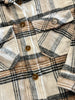 Marissa Plaid Shacket - Taupe/Black