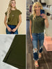 Aubree Short Sleeve Tee - Green
