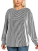 Maddie Ribbed Long Sleeve - Black