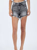 Gabbi Frayed Charcoal Shorts