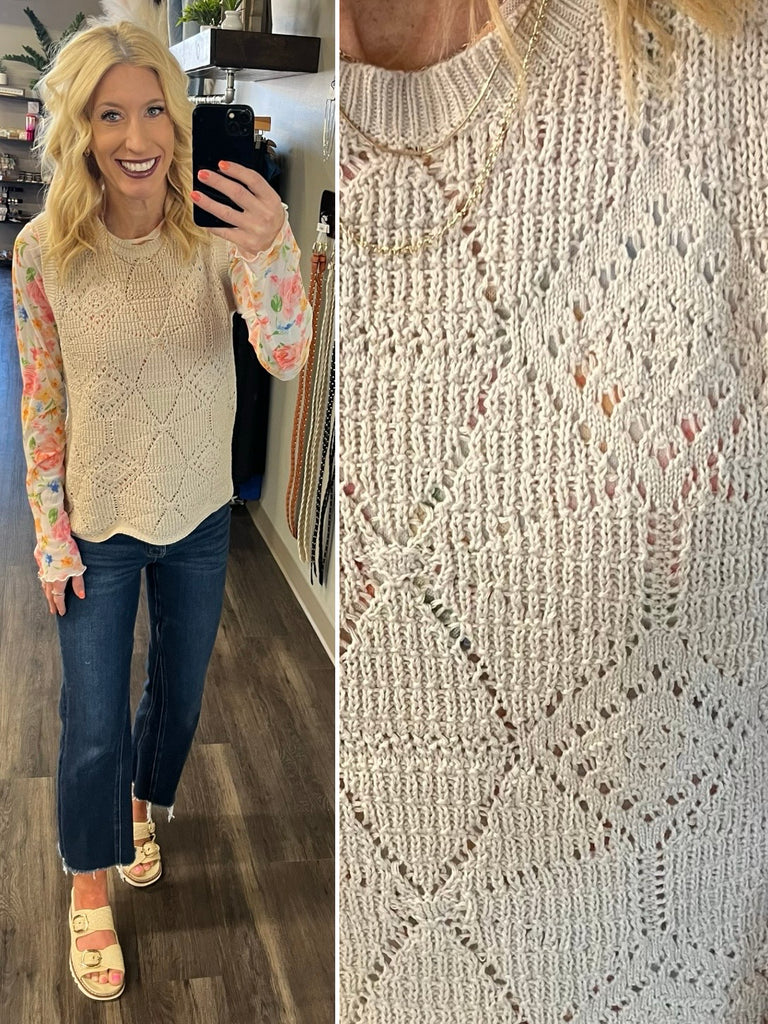 Laurie Sweater Tank - Oatmeal